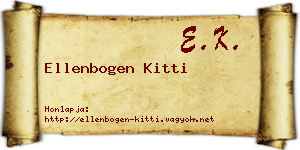 Ellenbogen Kitti névjegykártya